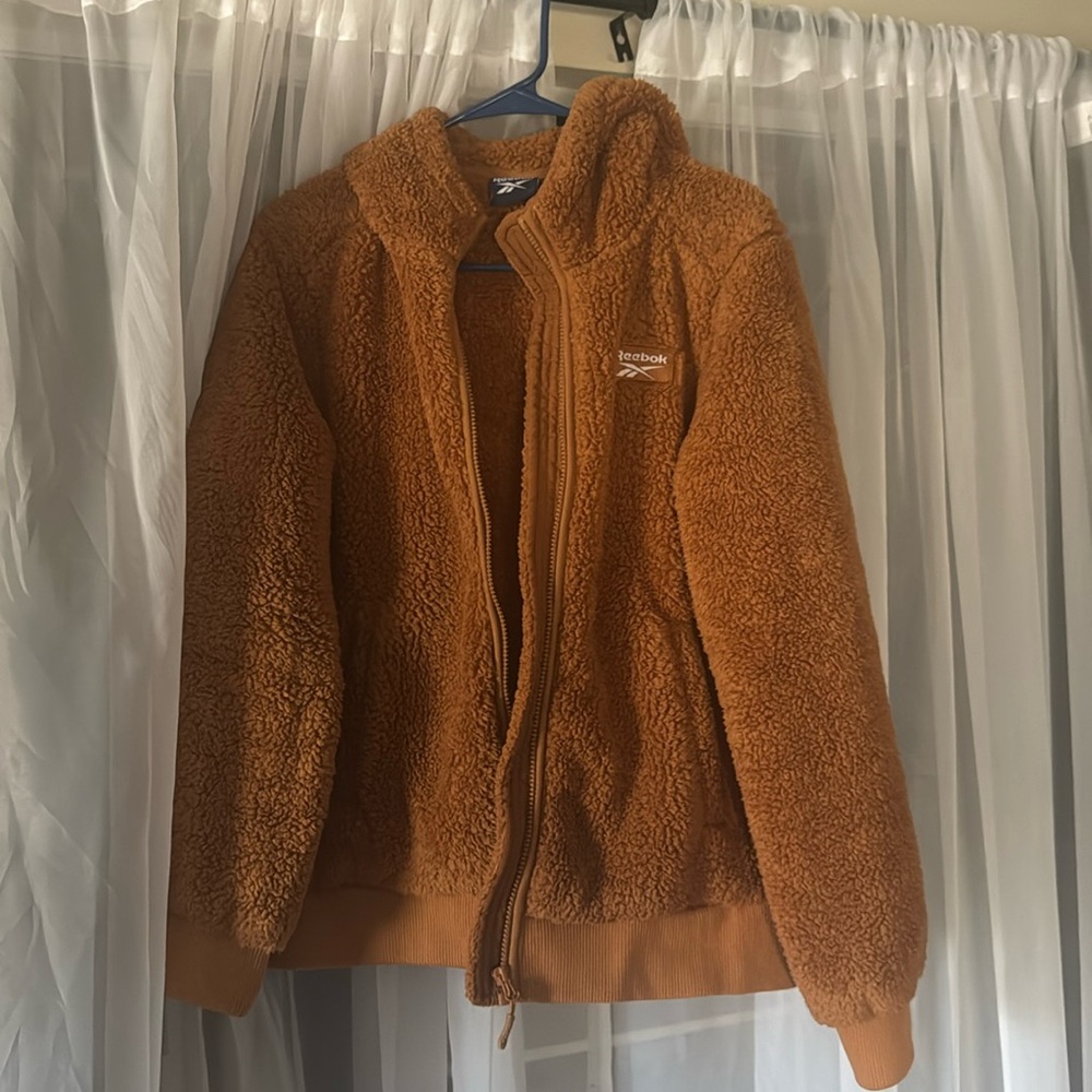 Reebok Teddy Bear Jacket, Women’s Large, Brown